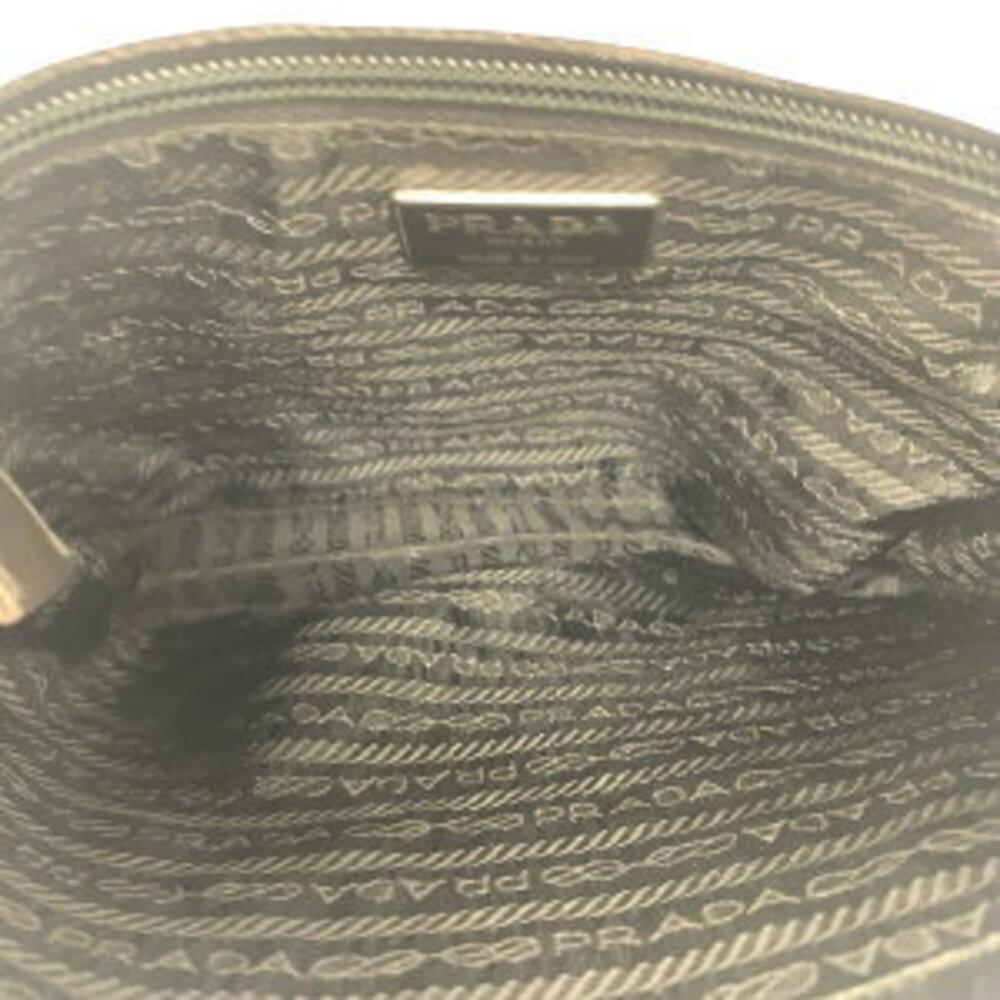 Prada Leather Plachain Shoulder Bag Black - Picture 9 of 10